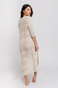 Knitted Lurex Cover Up