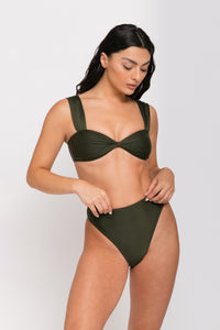 Dafni Olive Green Bikini